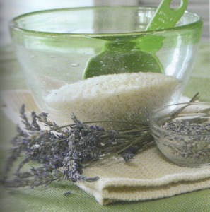 Lavender and herbal spa ingredients